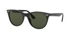 Ray-Ban Wayfarer II Round Sunglasses - Black/G-15 Green