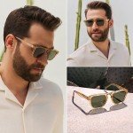 WearMe Pro Retro Large Men's Polarized Sunglasses