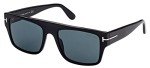 Tom Ford Dunning-02 Shiny Black/Blue Sunglasses