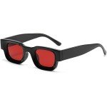 AIEYEZO Retro Thick Rectangle Polarized Sunglasses