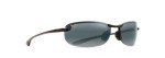 Maui Jim Makaha Polarized Rimless Sunglasses - Gloss Black