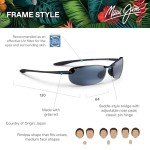 Maui Jim Makaha Polarized Rimless Sunglasses - Gloss Black