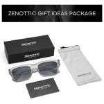 ZENOTTIC Polarized Rectangle Sunglasses for Men & Women