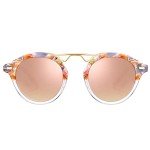 Pink Mirrored Polarized Designer Sunglasses for Women