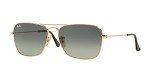 Ray-Ban Caravan Square Sunglasses in Gold