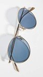 Oliver Peoples Men's Coleridge Sunglasses, Gold/Cobalt