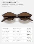 TIJN Olisa Stylish Retro Oval Polarized Sunglasses