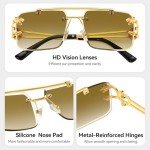 Kepoita Square Rimless Men's Fashion Sunglasses