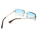 Stylish Rectangle Rimless Sunglasses for Everyone