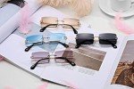Stylish Rectangle Rimless Sunglasses for Everyone