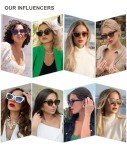 SOJOS Retro Cat Eye Polarized Sunglasses for Women