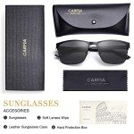 CARFIA Polarized Metal Sunglasses for Men