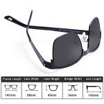 CARFIA Polarized Metal Sunglasses for Men