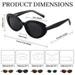 Retro Oval Cateye Sunglasses for Women and Men