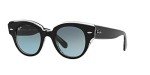 Ray-Ban Women's Roundabout Round Sunglasses - Black/Blue