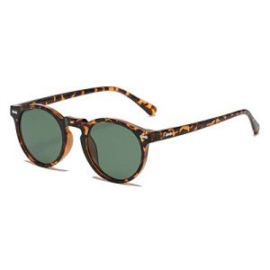 Gleyemor Vintage Polarized Round Sunglasses for Men