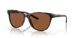 Costa Women's Tortoise Frame Sunglasses with Copper Lenses
