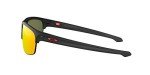 Oakley Sliver Edge Square Sunglasses, Matte Black/Ruby