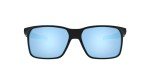 Oakley Portal X Polarized Rectangular Sunglasses - Black