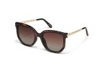 Quay Women's Polarized Round Sunglasses - Tortoise Gold