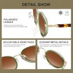 Stylish Polarized Metal-Frame Women's Sunglasses CA1951
