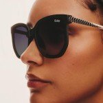 Quay Women's Polarized Round Sunglasses - Tortoise Gold