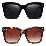 Vintage Designer Oversized Sunglasses - 2 Pack