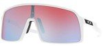 Oakley Sutro Rectangular Sunglasses - White/Sapphire Iridium