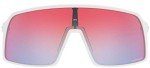 Oakley Sutro Rectangular Sunglasses - White/Sapphire Iridium