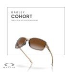 Oakley Cohort Rectangular Sunglasses with Accessory Bundle