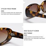 VANLINKER Vintage Oval Polarized Tortoise Sunglasses