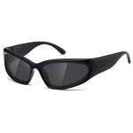 Kimorn Y2K Polarized Wrap Around Sunglasses
