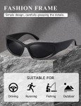 Kimorn Y2K Polarized Wrap Around Sunglasses