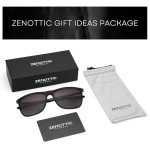 ZENOTTIC Men's Polarized Square Sunglasses - UV400 Protection