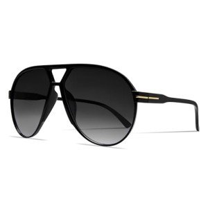 GUVIVI Vintage 70s Oversized Aviator Sunglasses