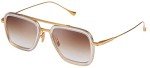 Dita Flight 006 Clear Crystal Gold Sunglasses