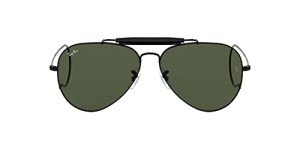 Ray-Ban Outdoorsman I Black/G-15 Aviator Sunglasses