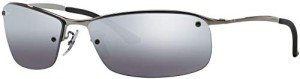 Ray-Ban RB3183 Gunmetal Polarized Sunglasses 63mm