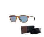Persol 3019S Terra Di Siena Square Sunglasses + Kit