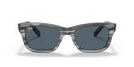 Ray-Ban Mr. Burbank Rectangular Sunglasses - Grey/Blue