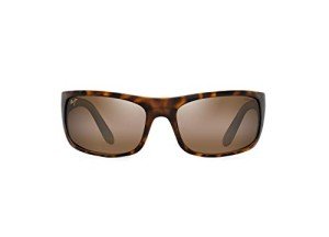Maui Jim Peahi Polarized Wrap Sunglasses - Tortoise