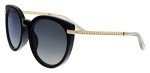 Jimmy Choo Dena Sunglasses - Black/Silver Lens