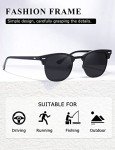 AEVOGUE Polarized Semi-Rimless Retro Sunglasses