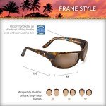 Maui Jim Peahi Polarized Wrap Sunglasses - Tortoise