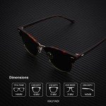 KALIYADI Polarized Semi-Rimless Sunglasses for All