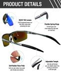 DUCO Men's Polarized Sports Sunglasses with UV Protection