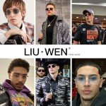 Liu Wen Men’s Retro Rimless Sunglasses 3-Pack