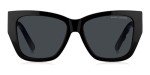 Marc Jacobs 695/S Black White/Grey Women's Sunglasses