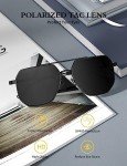 LUENX Polarized Aviator Sunglasses with UV Protection