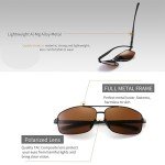 SUNGait Lightweight Polarized Rectangular Sunglasses - UV400